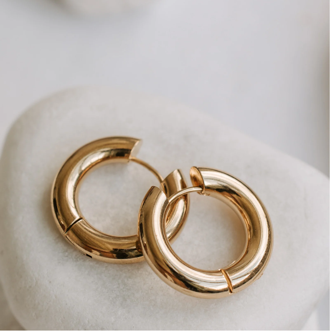 Luxe Gold Hoop Earrings