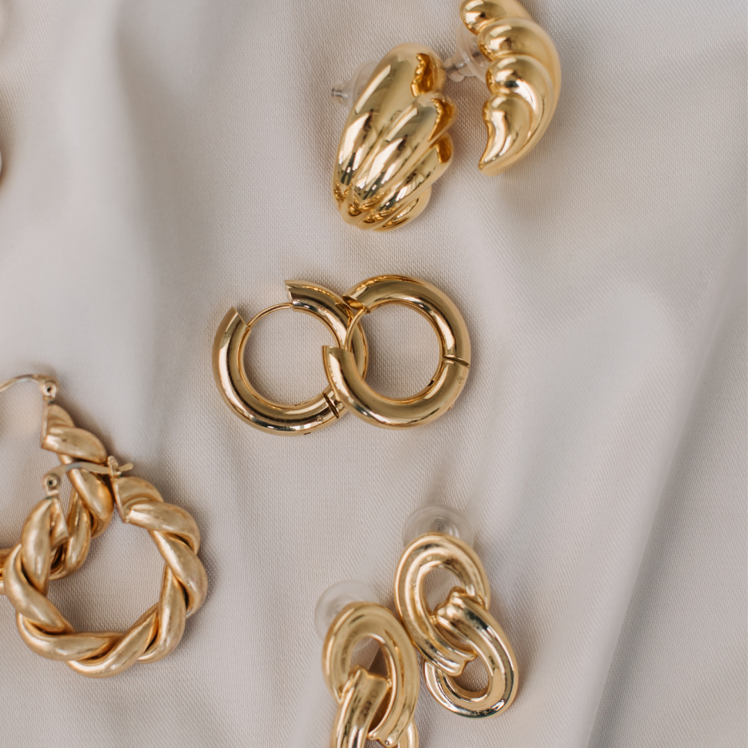 Gold Chunky Earrings